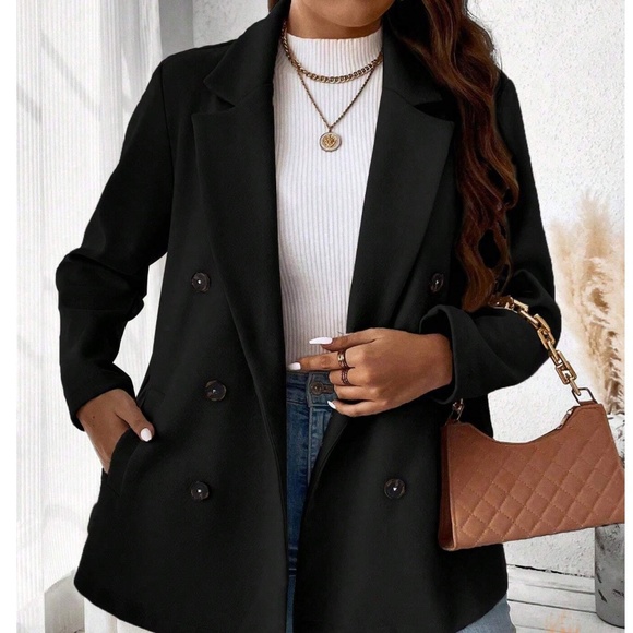 Classic Button up Winter Jacket Coat - Picture 5 of 10